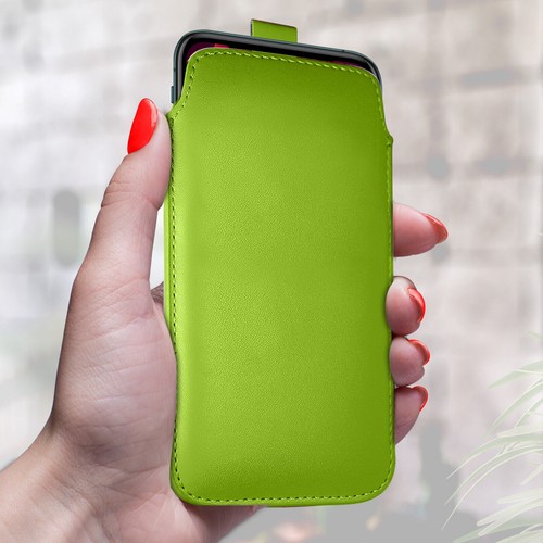 Leder zuglasche flip - leder, case