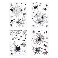 Tattoo Set Spinnen mit Netz 4