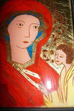 religiöse volkskunst hinterglasbild Hl. Maria Mutter Gottes