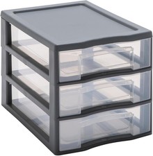 Schubladenbox grau, 3