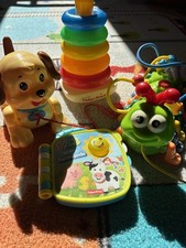 Fisher-Price Paket Spielzeugpaket Babyspielzeug Motorik Buch Hund