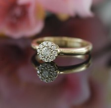 Christ Brillant Gold Ring in