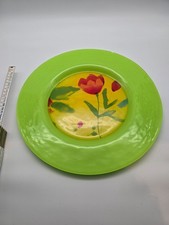 Dibbern Glas – 4 Designerteller „Color Flair / Summergarden“,  32 cm