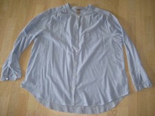 H&M Fischerhemd/Hemd Gr. 54, Blau-Weiß, Langarm, getragen