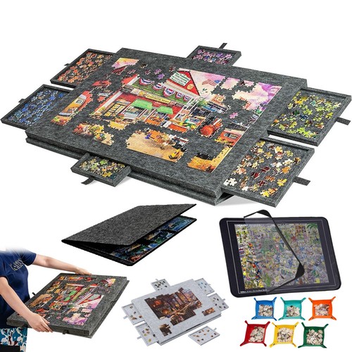 Puzzletisch mit schubladen - puzzletisch,