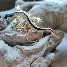 Schal-Brosche Salamander 