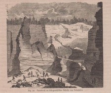 Orig. Holzstich: Steinbruch im