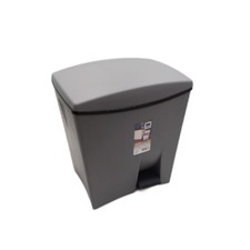 KIS Treteimer Abfallbehälter Haushalt Duetto 20 Liter 10 Liter Anthrazit Metall 