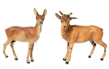 2 alte Elastolin ? Rehe Masse