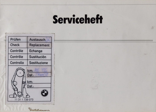 Serviceheft gebraucht für - "gebraucht",