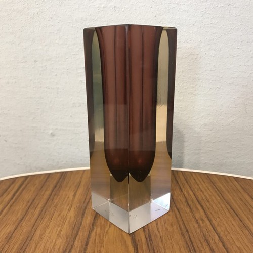 Blockvase murano sommerso - blockvase,