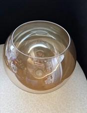 Lampenschirm E27 Ersatz Glas Amber Ø280mm Höhe 245mm Fassung 42mm Lampenglas