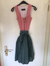 Berwin Und Wolff Dirndl Rot mit Schürze, Bluse und passender Strickweste