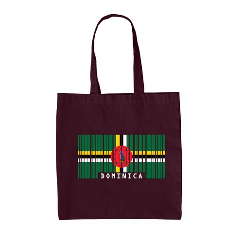 Dominica barcode stil flagge - dominica,