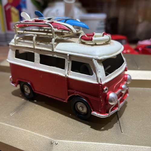 Vintage style rotes wohnmobil - vintage,