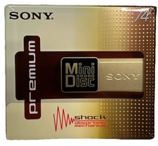 SONY MDW74 PREMIUM– GOLD Shock Abs. Mini Disc 74 MIN, NEU, Disk, MD Audio, NEW