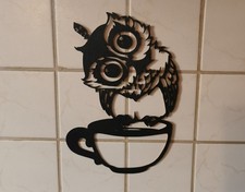 schöne Wand Deko - Eule auf