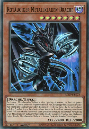 Yugioh rotäugiger - 1x,