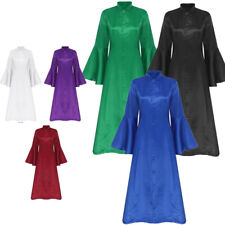 Frauen Robe Kleid Kostüm Eine Linie Lob Halloween Mottoparty Taufe Firmung Tanz