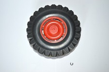 Anker Traktor DDR Spielzeug Ersatzteile Hinterrad mit Radkappe in rot #2