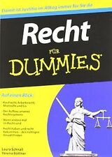 Recht für Dummies (Fur Dummies) von Schnall, Laura,... | Buch | Zustand sehr gut