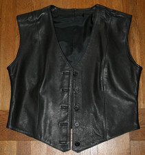Weste * Leder * Herren * schwarz * NEU* Aufdruck Tara * bitte nachmessen! Gr. L?
