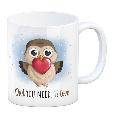 Eule kaffeebecher mit - eule,