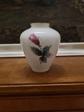 KPM Royal Porzellan Bavaria Rose Motif Blumen  Vintage Vase ♥️ 11,5cm H