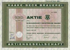 Haake Beck AG Bier Bremen 1961