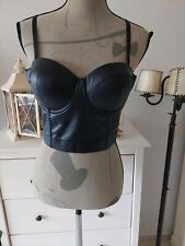 Lederimitat Top/Buster Gr.L(40) Schwarz Top Zustand  !!!