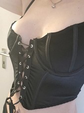 Rave Samt Shirt Top Bluse Punk