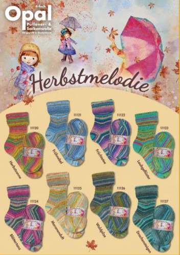 Sockenwolle opal herbstmelodie - opal,