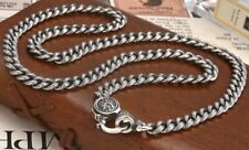 K25 Drache Drachenkopf und Drachenschuppen Flachpanzerkette 50 cm Silber 925