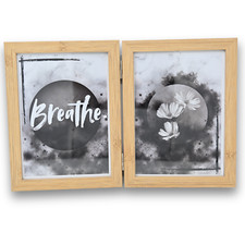 Doppel Bilderrahmen 13x18 Holz