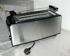 Home Ideas MD19282 Langschlitz Toaster Extra Breite 1400Watt 6 Stufen Edelstahl