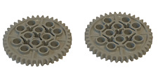 Lego Technic 2 x Zahnrad 40 Zähne #3649 hellgrau