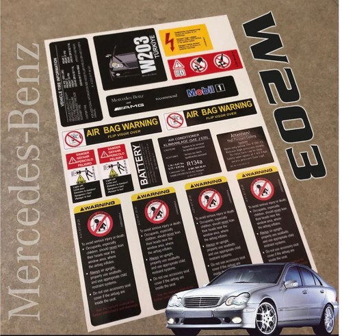 Mercedes benz w203 aufkleber - w203,