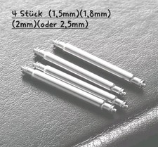 4 Stk Federstege, Edelstahl, Federstifte,Uhrenstifte für armband 1,5/1,8/2/2,5mm