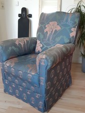 Clubsessel Antik  blau Polstersessel Vintage