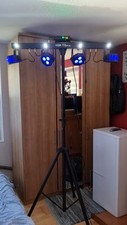 Lichtset aus LED RGB Spot, Derby FX, Laser und Stroboskop
