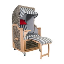 Strandkorb Kampen Single White