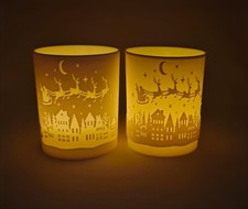 2er set Teelicht Stadt mit