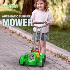 Kinder Bubble Maker Automatisch Blasen Rasenmäher Garten Maschine Leicht Spielzeug