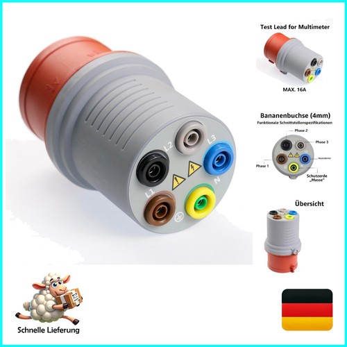 Cee prüfstecker 16a polig - 16a, 5-polig