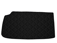 Schwarz Gestepptes Öko Leder