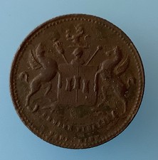 UK Medaille. EXETER Metzger Hutmacher Ecke von Broadgate Handelsmedaille.- 24 mm