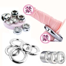 Metall Schwer Ball Stretcher Hodengewicht Penisring Hodenring Kugelstretcher DE