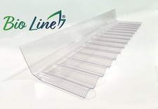 + BIO LINE PVC Sinus Wellplatte 76/18 Wandanschluss 100% RECYCLEBAR in glasklar+