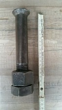 Scharschraube/Scharbolzen, Pflug, Bolzen mit 2 Muttern, 205mm lang, Fast 2 Kg