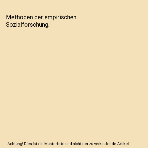 Methoden der empirischen